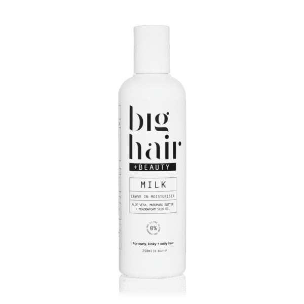 big hair milk moisturiser 4b hair 4c hair black owned haircare jamii discount card leave-in conditioner