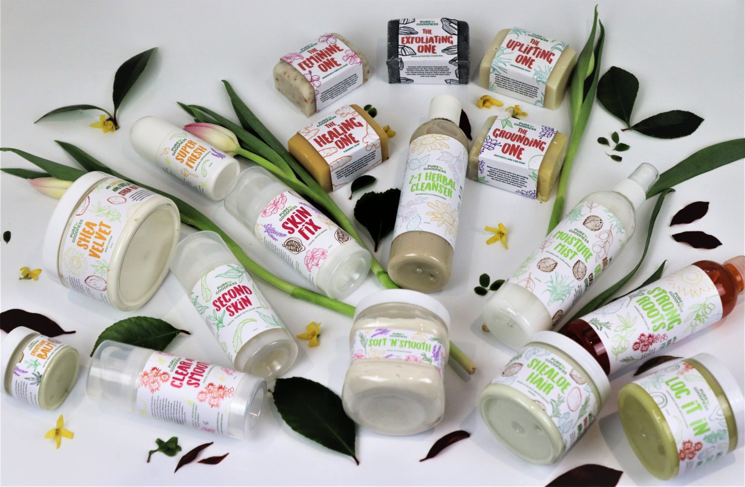 Black-owned organic haircare and skincare - PureGoodness sulphate-free paraben-free jamii