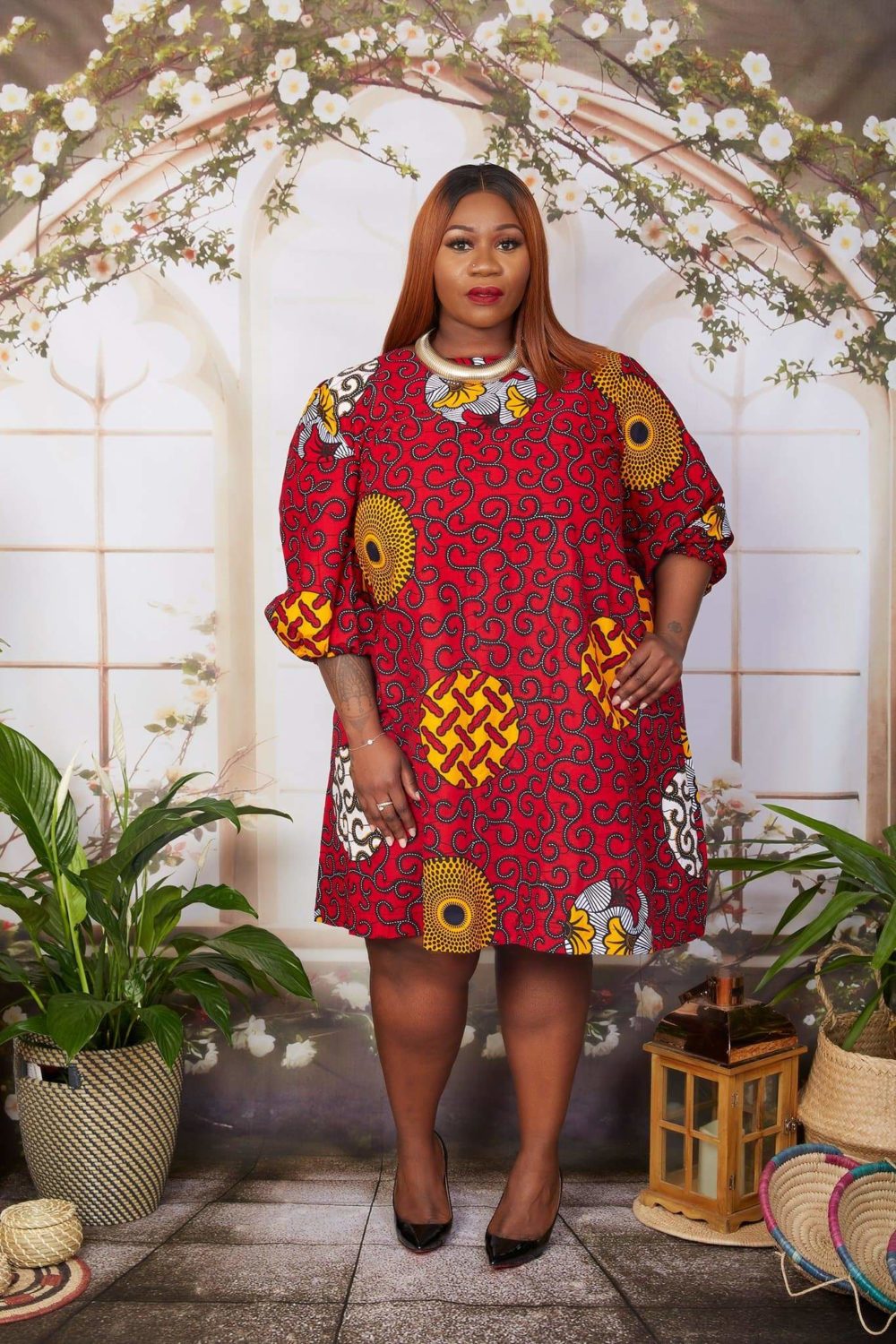 Tiwa African Print Shift Dress - Jamii