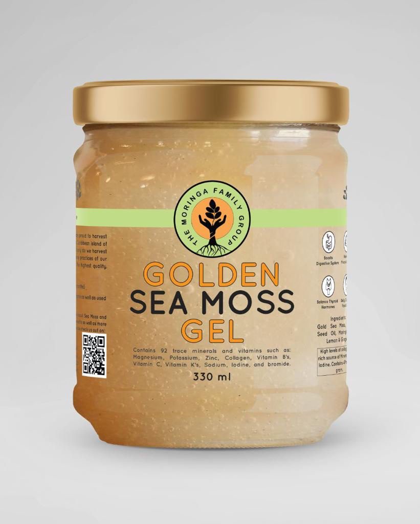 Gold Sea Moss, Raw Moringa & Black Seed Gel - Jamii