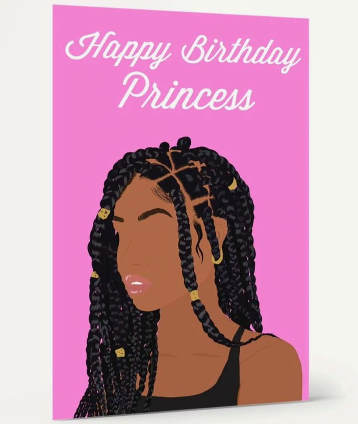 Happy Birthday Princess Card - Jamii