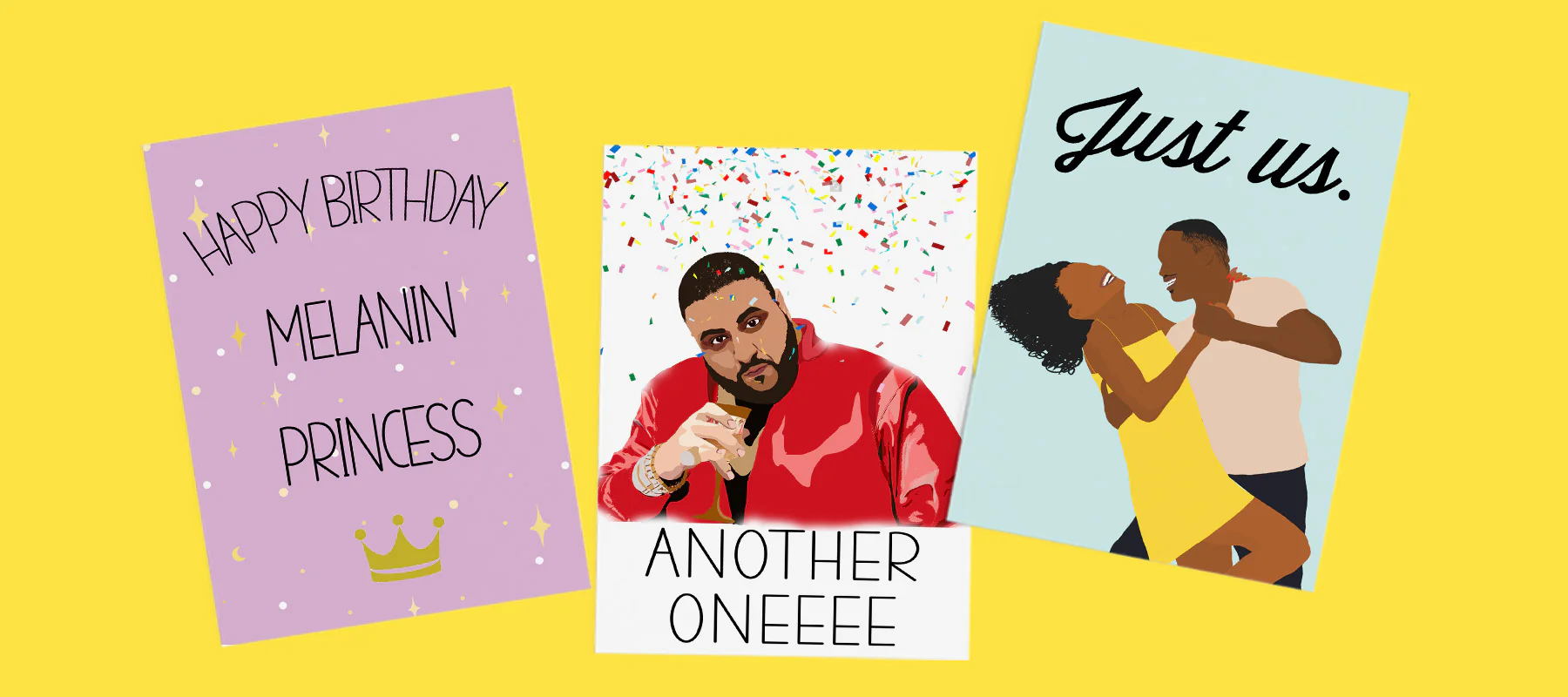 Funny Black greetings cards in ya feelings jamii birthday
