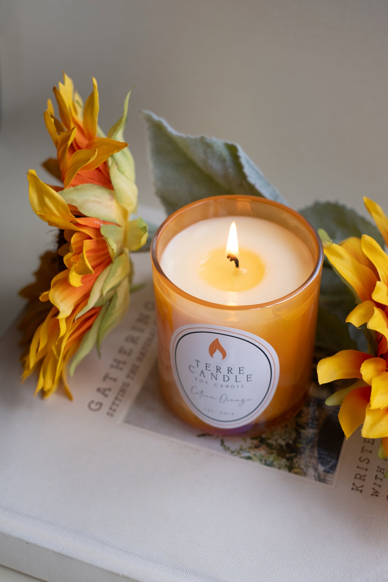 Black-owned relaxing home fragrance candles terre candle jamii
