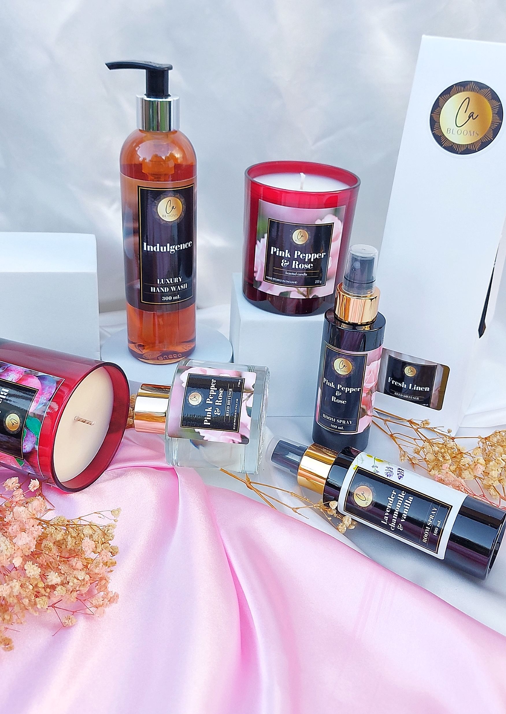 Black-owned home fragrance jamii ca blooms candles diffusers