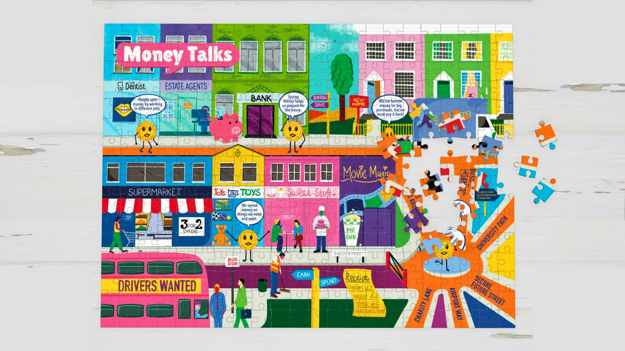 financial literacy puzzles for kids THINK PIECES BLACK-OWNED JAMII